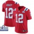NFL New England Patriots Tom Brady 12 Nike Red 2019 Super Bowl LIII Jersey