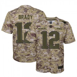 NFL New England Patriots Tom Brady 12 Nike Salute to Service Jersey