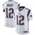 NFL New England Patriots Tom Brady 12 Nike White Jersey