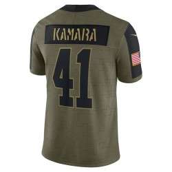 NFL New Orleans Saints Alvin Kamara 41 Nike 2021 Salute to Service Jersey