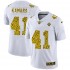 NFL New Orleans Saints Alvin Kamara 41 Nike Flocked Leopard Print White Jersey