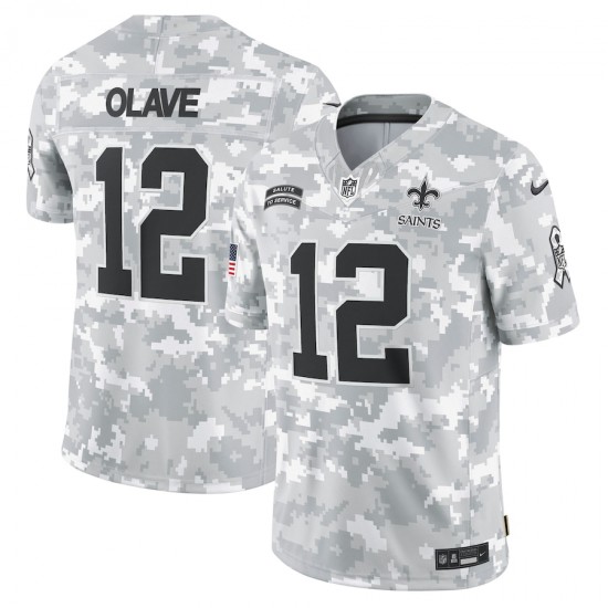 NFL New Orleans Saints Chris Olave Nike 2024 Salute to Service Jersey