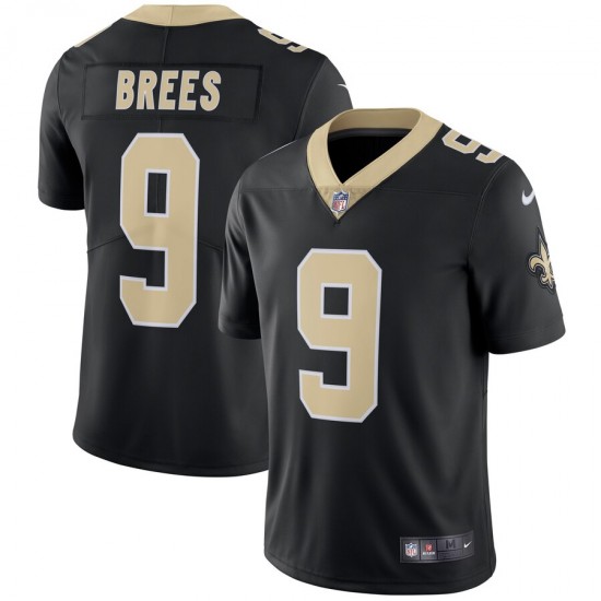 NFL New Orleans Saints Drew Brees 9 Nike Black Jersey