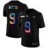 NFL New Orleans Saints Drew Brees 9 Nike Flocked Leopard Print Black Jersey