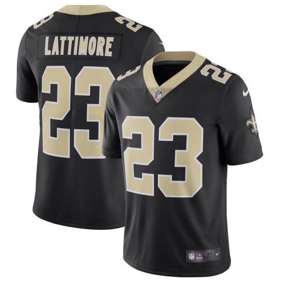 NFL New Orleans Saints Marshon Lattimore 23 Nike Black Jersey