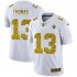 NFL New Orleans Saints Michael Thomas 13 Nike Flocked Leopard Print White Jersey