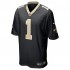 NFL New Orleans Saints Payton Turner 1 Nike Black 2021 Draft Jersey
