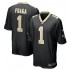 NFL New Orleans Saints Taliese Fuaga Nike Black 2024 Draft Jersey