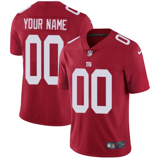 NFL New York Giants Custom Red Jersey