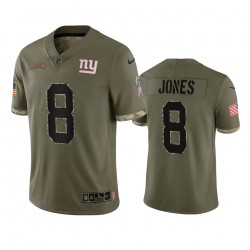 NFL New York Giants Daniel Jones 8 Nike 2022 Salute to Service Jersey