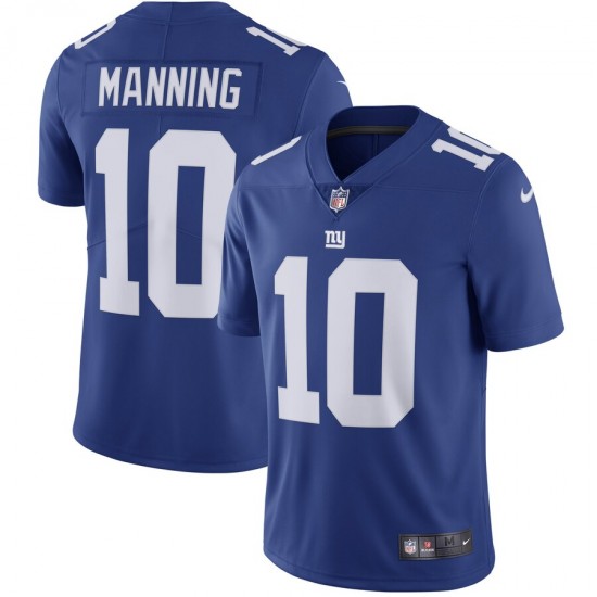 NFL New York Giants Eli Manning 10 Nike Blue Jersey