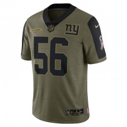 NFL New York Giants Lawrence Taylor 56 Nike 2021 Salute to Service Jersey
