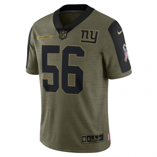 NFL New York Giants Lawrence Taylor 56 Nike 2021 Salute to Service Jersey