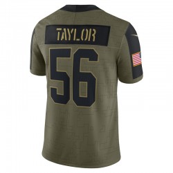 NFL New York Giants Lawrence Taylor 56 Nike 2021 Salute to Service Jersey