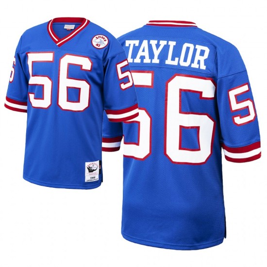 NFL New York Giants Lawrence Taylor 56 Nike Royal 1986 Throwback Jersey