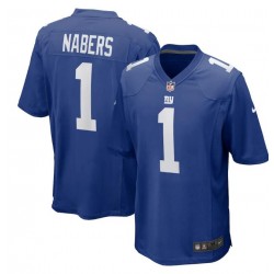 NFL New York Giants Malik Nabers Nike Royal 2024 Draft Jersey