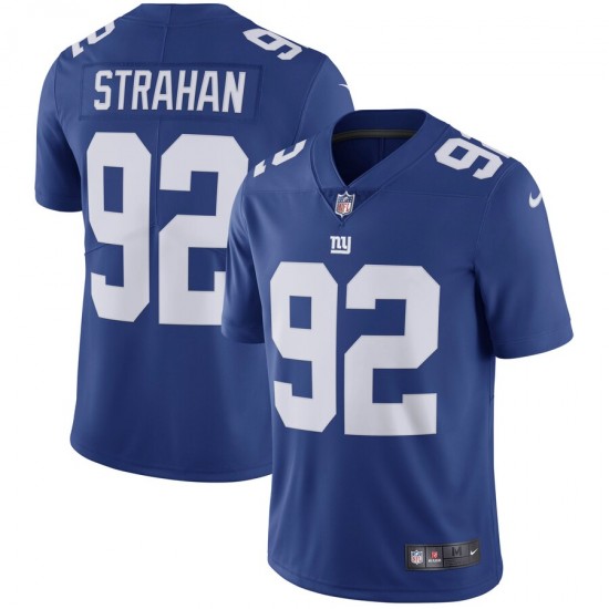 NFL New York Giants Michael Strahan 92 Nike Blue Jersey