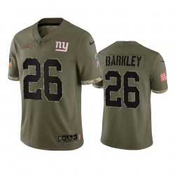 NFL New York Giants Saquon Barkley 26 Nike 2022 Salute to Service Jersey