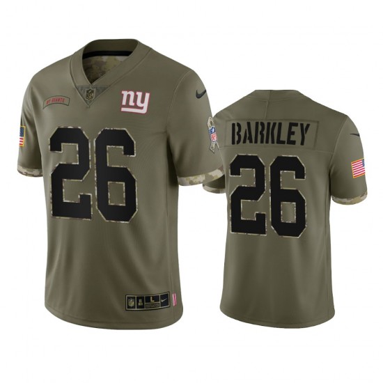 NFL New York Giants Saquon Barkley 26 Nike 2022 Salute to Service Jersey