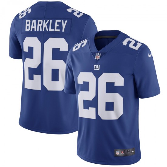 NFL New York Giants Saquon Barkley 26 Nike Blue Jersey