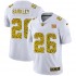 NFL New York Giants Saquon Barkley 26 Nike Flocked Leopard Print White Jersey