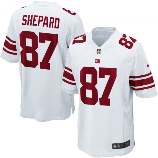 NFL New York Giants Sterling Shepard 87 Nike White Jersey