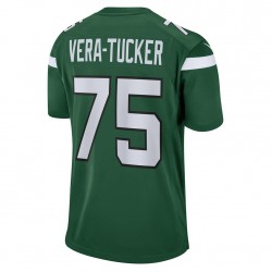 NFL New York Jets Alijah Vera-Tucker 75 Nike Green 2021 Draft Jersey