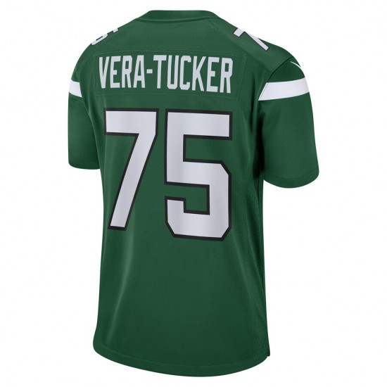 NFL New York Jets Alijah Vera-Tucker 75 Nike Green 2021 Draft Jersey