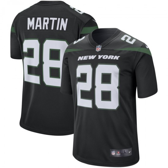 NFL New York Jets Curtis Martin 28 Nike Black Jersey
