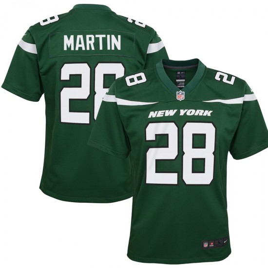 NFL New York Jets Curtis Martin 28 Nike Green Jersey