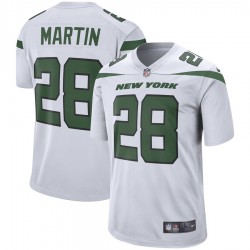 NFL New York Jets Curtis Martin 28 Nike White Jersey
