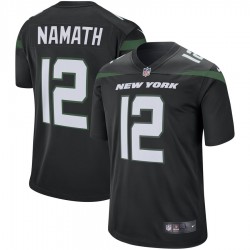 NFL New York Jets Joe Namath 12 Nike Black Jersey