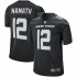 NFL New York Jets Joe Namath 12 Nike Black Jersey