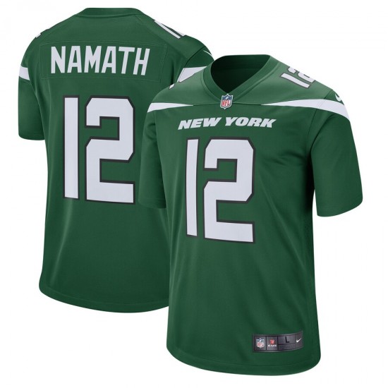 NFL New York Jets Joe Namath 12 Nike Green Jersey