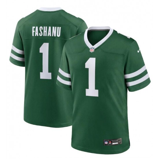 NFL New York Jets Olu Fashanu Nike Gotham Green 2024 Draft Jersey