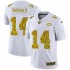 NFL New York Jets Sam Darnold 14 Nike Flocked Leopard Print White Jersey
