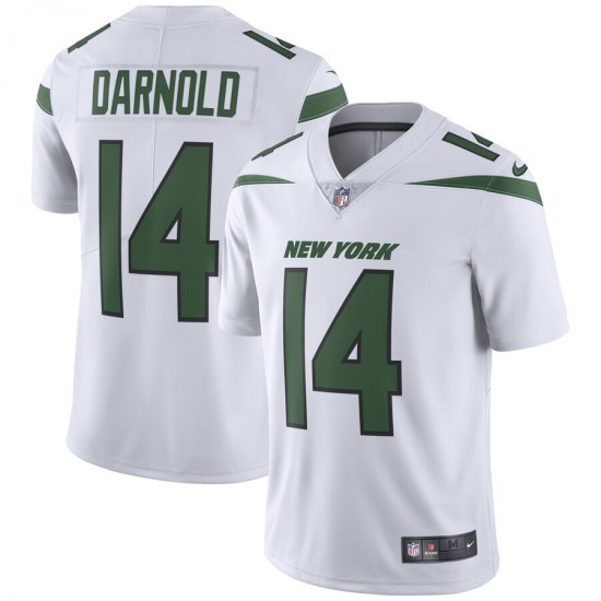 NFL New York Jets Sam Darnold 14 Nike White Jersey
