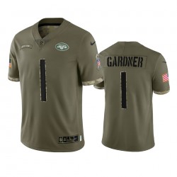 NFL New York Jets Sauce Gardner 1 Nike 2022 Salute to Service Jersey