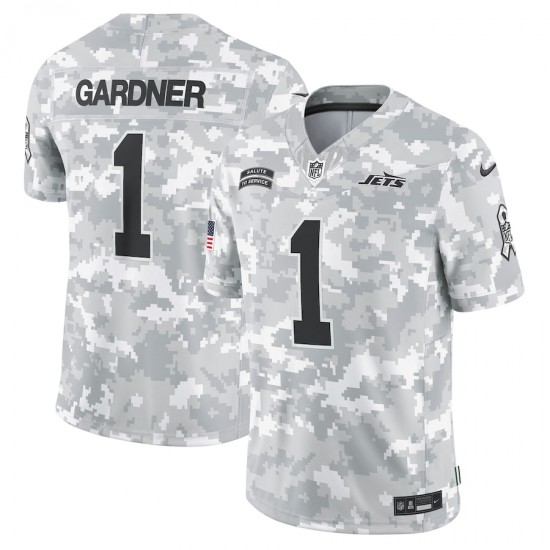 NFL New York Jets Sauce Gardner Nike 2024 Salute to Service Jersey