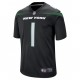 NFL New York Jets Zach Wilson 1 Nike Black 2021 Draft Jersey