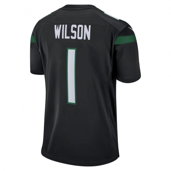 NFL New York Jets Zach Wilson 1 Nike Black 2021 Draft Jersey