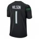 NFL New York Jets Zach Wilson 1 Nike Black 2021 Draft Jersey