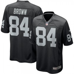 NFL Oakland Raiders Antonio Brown 84 Nike Black Jersey