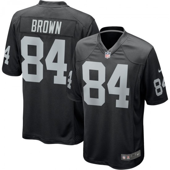 NFL Oakland Raiders Antonio Brown 84 Nike Black Jersey