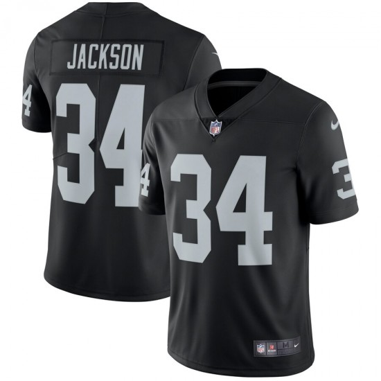 NFL Oakland Raiders Bo Jackson 34 Nike Black Jersey