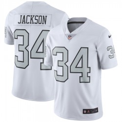 NFL Oakland Raiders Bo Jackson 34 Nike Silver Jersey