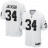 NFL Oakland Raiders Bo Jackson 34 Nike White Jersey