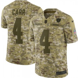 NFL Oakland Raiders Derek Carr 4 Nike Salute to Service Jersey