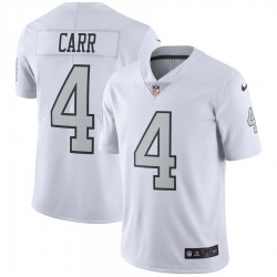 NFL Oakland Raiders Derek Carr 4 Nike Silver Jersey