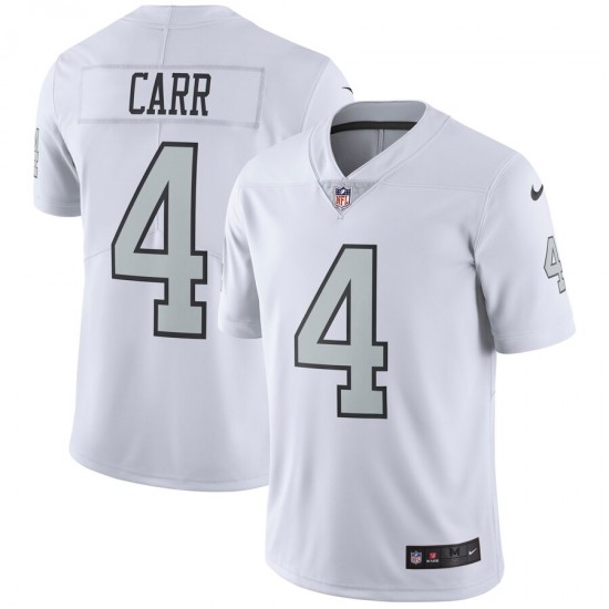 NFL Oakland Raiders Derek Carr 4 Nike Silver Jersey